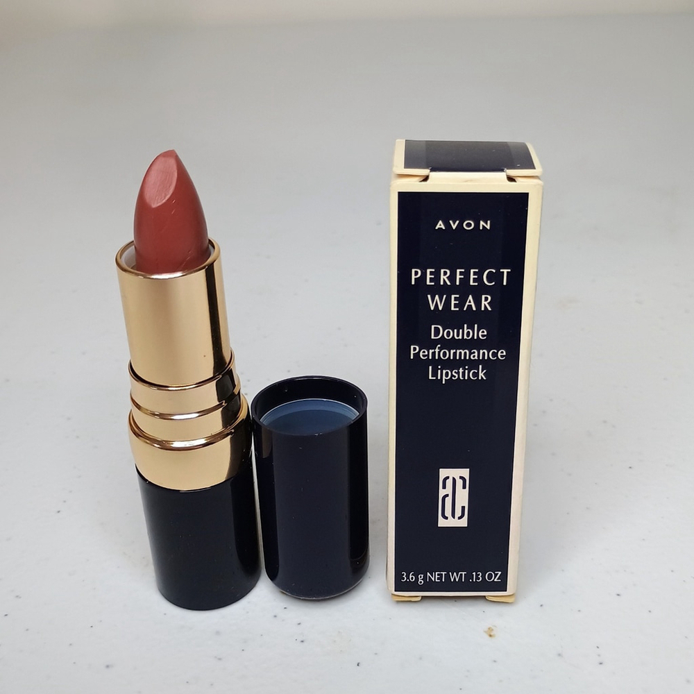 NOS 1998 Avon Perfect Wear Double Performance Lipstick Crushed Plum 3.6g .13oz
